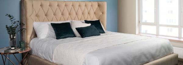 Imagen de Cama King Size Leire Beige