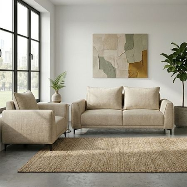 Imagen de Sala Nux Sofá y Love Seat Kaki