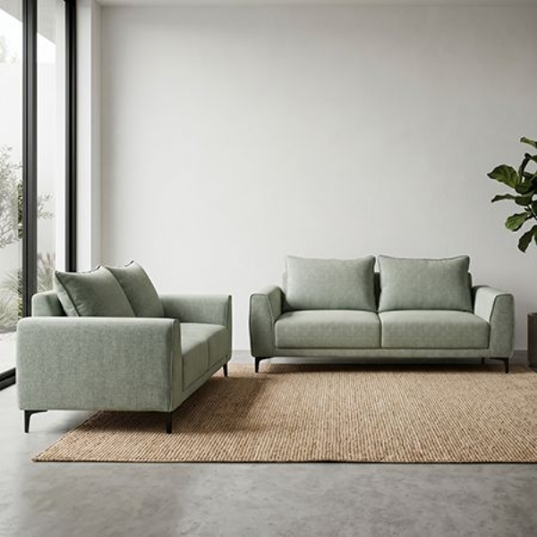 Imagen de Sala Nux Sofá y Love Seat Olive